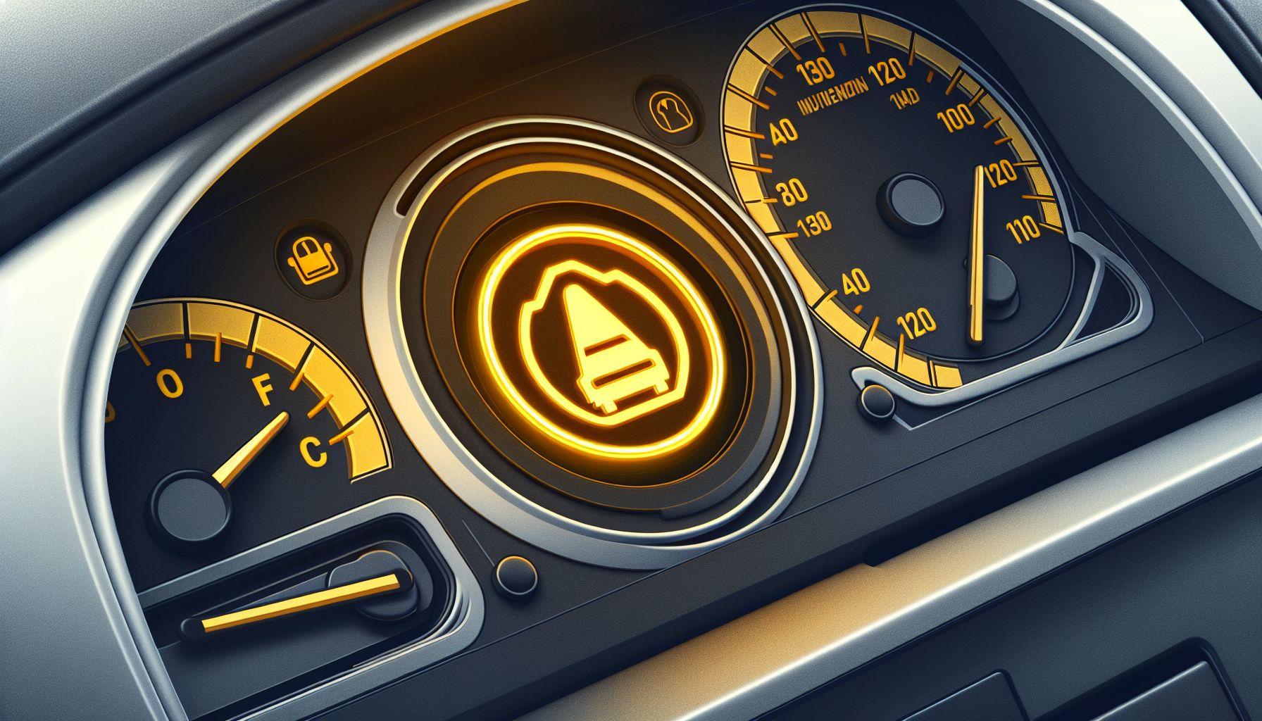 motorlampor i panelen